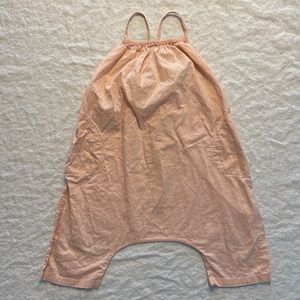 Soor Ploom Ines Romper HTF pink cotton 4-5 years EUC
